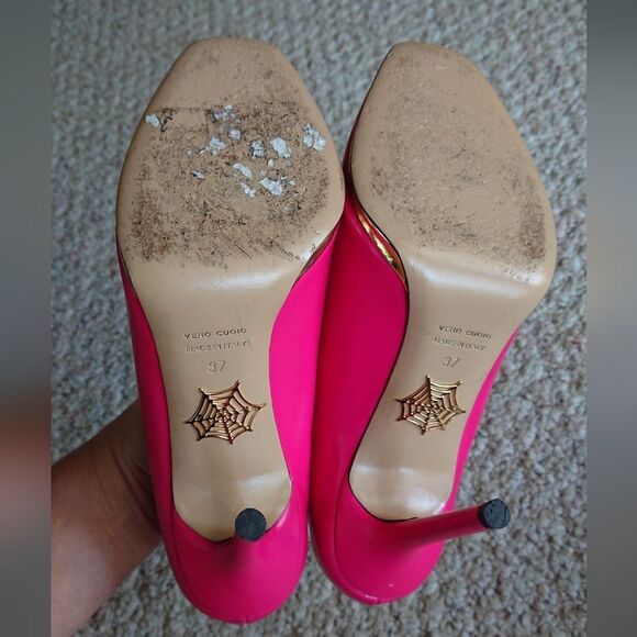 CHARLOTTE OLYMPIA Fuchsia Pumps size 36.5 - Picture 14 of 16